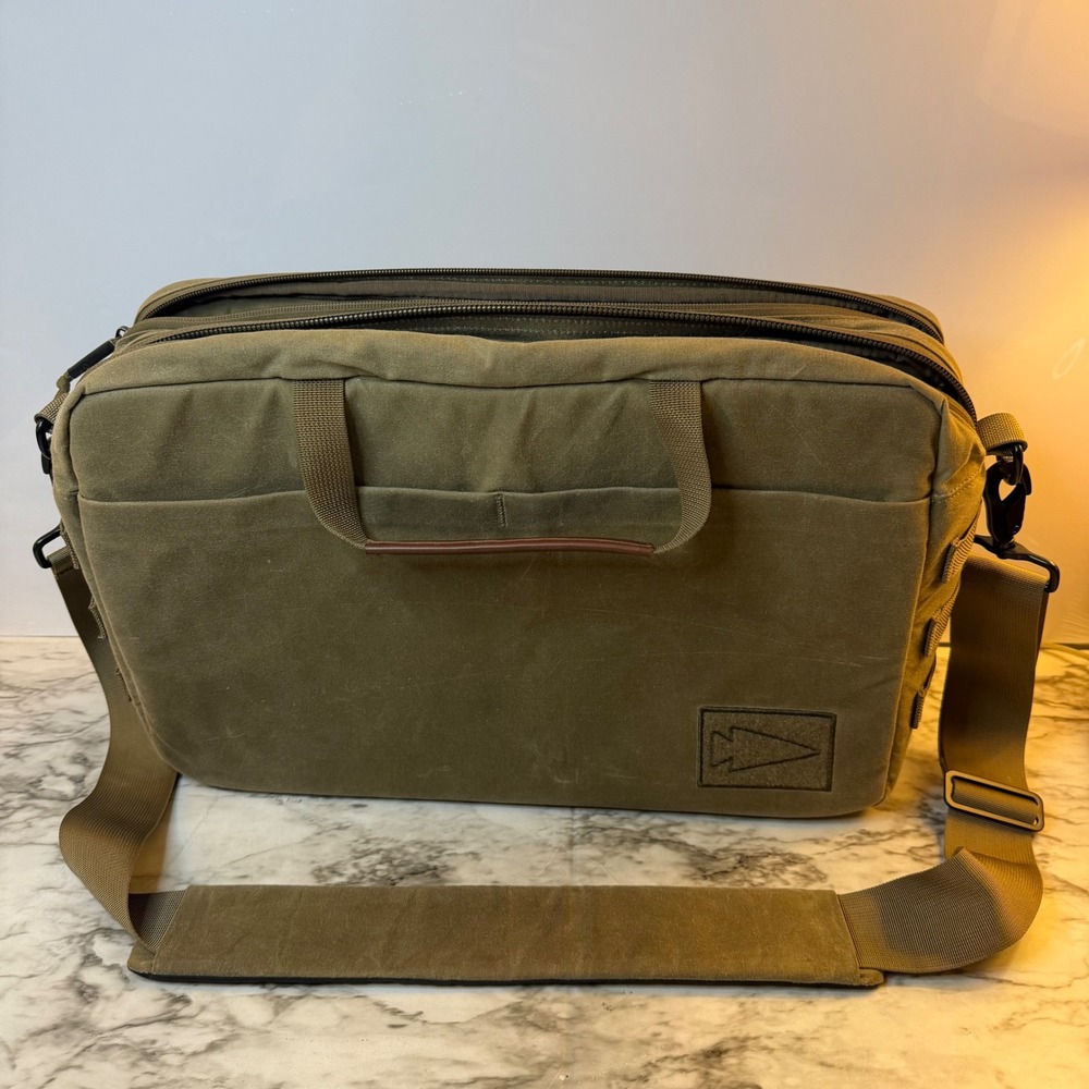 GORUCK Shoulder Bag 15L Heritage Waxed Canvas Messenger Lifetime Warranty Rare